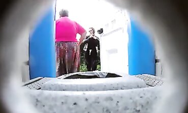 Mature Woman's Secret Diary - Old Lady Exposed in Public Bathroom