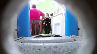 Mature Woman's Secret Diary - Old Lady Exposed in Public Bathroom