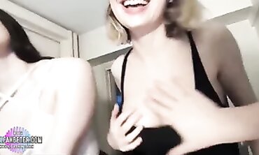 POV Amateur Gangbang: Deep Throat Blowjob and Cumshot