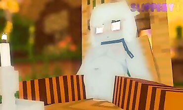 Allie X Metal Golem: Barely Legal Minecraft Cartoon