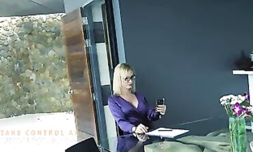 POV: Sloppy Corporate Goddess Angel Takes Your Cock