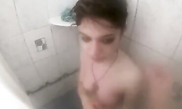 POV Handjob From My Sister In The Shower