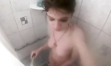 POV Handjob From My Sister In The Shower