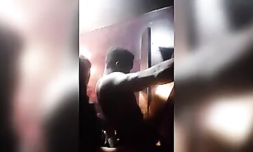 Lewd MILF Mom Whips and Strapons Muscular African Boy