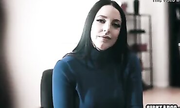 Dr. Angela White Fingers Two Babes in Lesbian Threesome