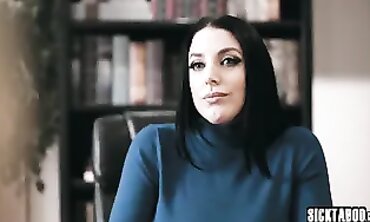 Dr. Angela White Fingers Two Babes in Lesbian Threesome