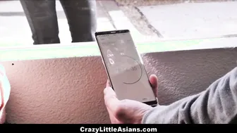 Asian Teens Get A Surprise From Their Order - Ember Snow & Two Hunks