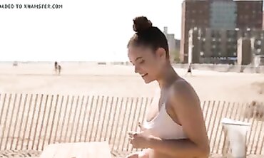 Barbara Palvin Rocks a Bikini at the Beach Volleyball Tournament
