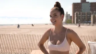 Barbara Palvin Rocks a Bikini at the Beach Volleyball Tournament