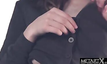 Busty Brunette College Girls Juggle With Big Tits