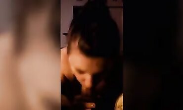 POV Deep Throat Blowjob on the Couch
