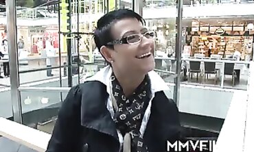Brunette MILF in Glasses Takes a Hardcore Blowjob