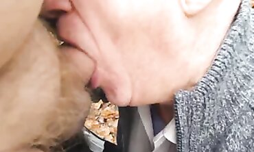 Top-Shelf Hunks - Old Man Fucks barely legal Twink in Public Bathroom