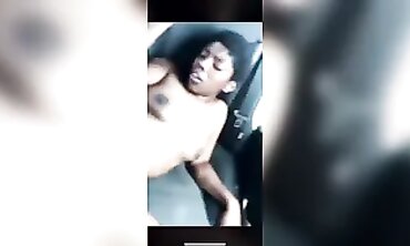 Amateur BBC Creampie In The Car