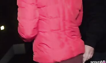 Elderly Man Fucks barely legal Blonde in Public - Old & Younge Sex Outdoors