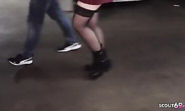 Elderly Man Fucks barely legal Blonde in Public - Old & Younge Sex Outdoors