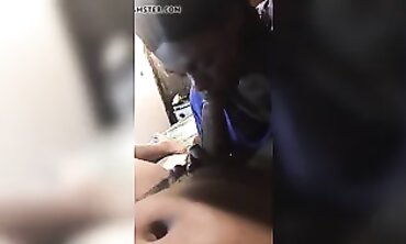 Stunning Ebony Domme Gives Deep Throat Blowjob