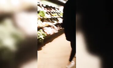 German Blonde Caught in Candid Leggings