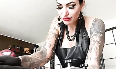 POV Brunette Ballbusting and CBT Pain Fetish