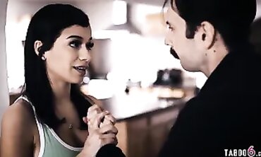 Insomniac Stepdad Craves Latina Stepdaughter Savannah Sixx