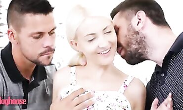 Helena Moeller Takes Two Dicks In A Threesome
