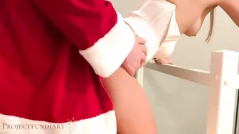 Christmas Angel Gets A Special Gift From Santa's Sack In Project Sex Diaries
