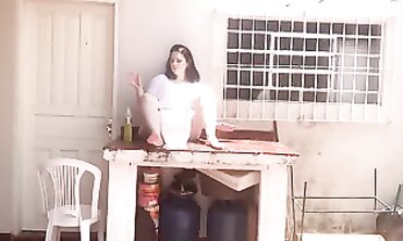 Ultra-Cute Brazilian MILF in Lingerie