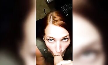Redhead MILF Switches to Reverse Cowgirl for a Hardcore Blowjob and Cumshot