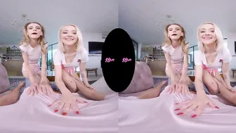 Virtual Reality Porn - Two Hot Teens Share Brother's Bedroom In Threesome
