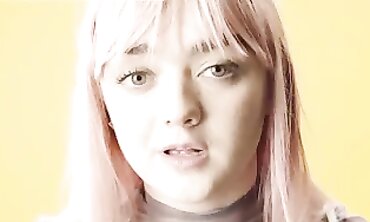 Maisie Williams' Sexy Lingerie Fashion Show with Color Correction