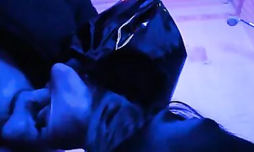 Eva Latex: Deepthroat Blowjob in Cat Mask