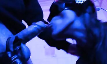 Eva Latex: Deepthroat Blowjob in Cat Mask