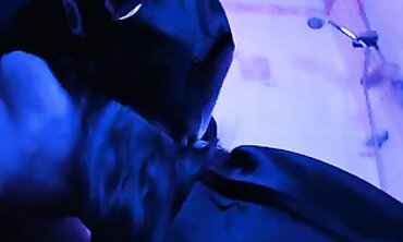 Eva Latex: Deepthroat Blowjob in Cat Mask