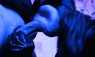Eva Latex: Deepthroat Blowjob in Cat Mask