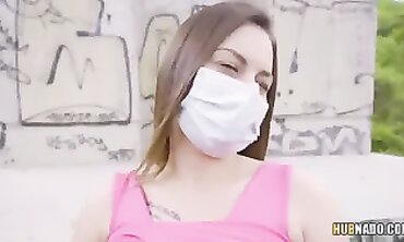 Mia Rose Takes Off Her Mask For A Deep-Throat POV