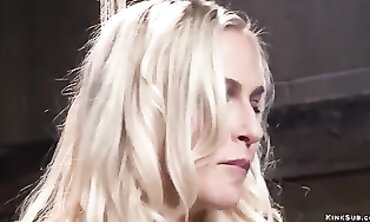Blonde MILF Trainee Gangbanged by Multiple Big Dicks