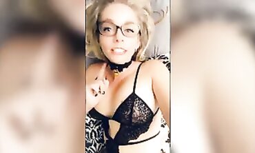 Ebony MILF in Black Lace Lingerie Compilation