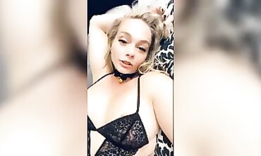 Ebony MILF in Black Lace Lingerie Compilation