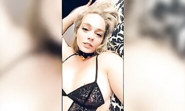 Ebony MILF in Black Lace Lingerie Compilation