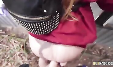 Redhead Stranger Gives Gullet Blowjob And Takes It On Cowgirl