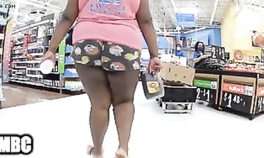 Big Ass Black BBW Shows Off Her Huge Cheeks