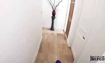 Aubree Valentine POV Ebony Snatch Frolic