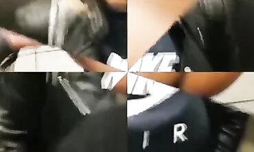 Outdoor Quickie in Leather Jacket