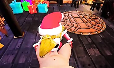 Jinx and Tristana's Damp Holiday Threesome