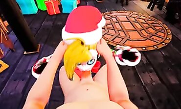 Jinx and Tristana's Damp Holiday Threesome
