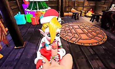 Jinx and Tristana's Damp Holiday Threesome