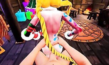 Jinx and Tristana's Damp Holiday Threesome