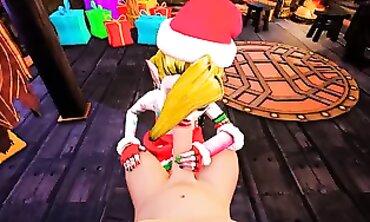 Jinx and Tristana's Damp Holiday Threesome