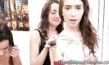Soiree Gal Gets a Wild Facial at the Party