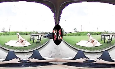 VRLatina: Public Hardcore with Thick-Breasted Latina Queen